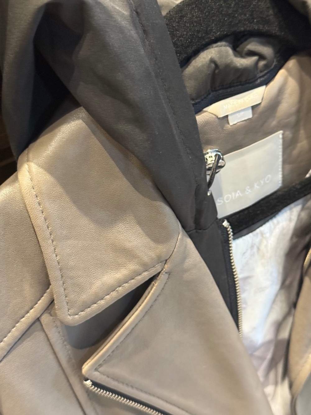 soïa and kyo leather jacket | SIZE: S